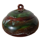 Small green Vallauris style candy box