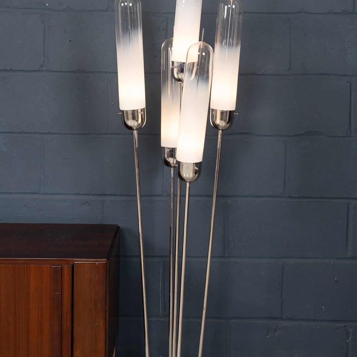 20thc italian five light murano glass lamp by carlo nason for mazzega c1970