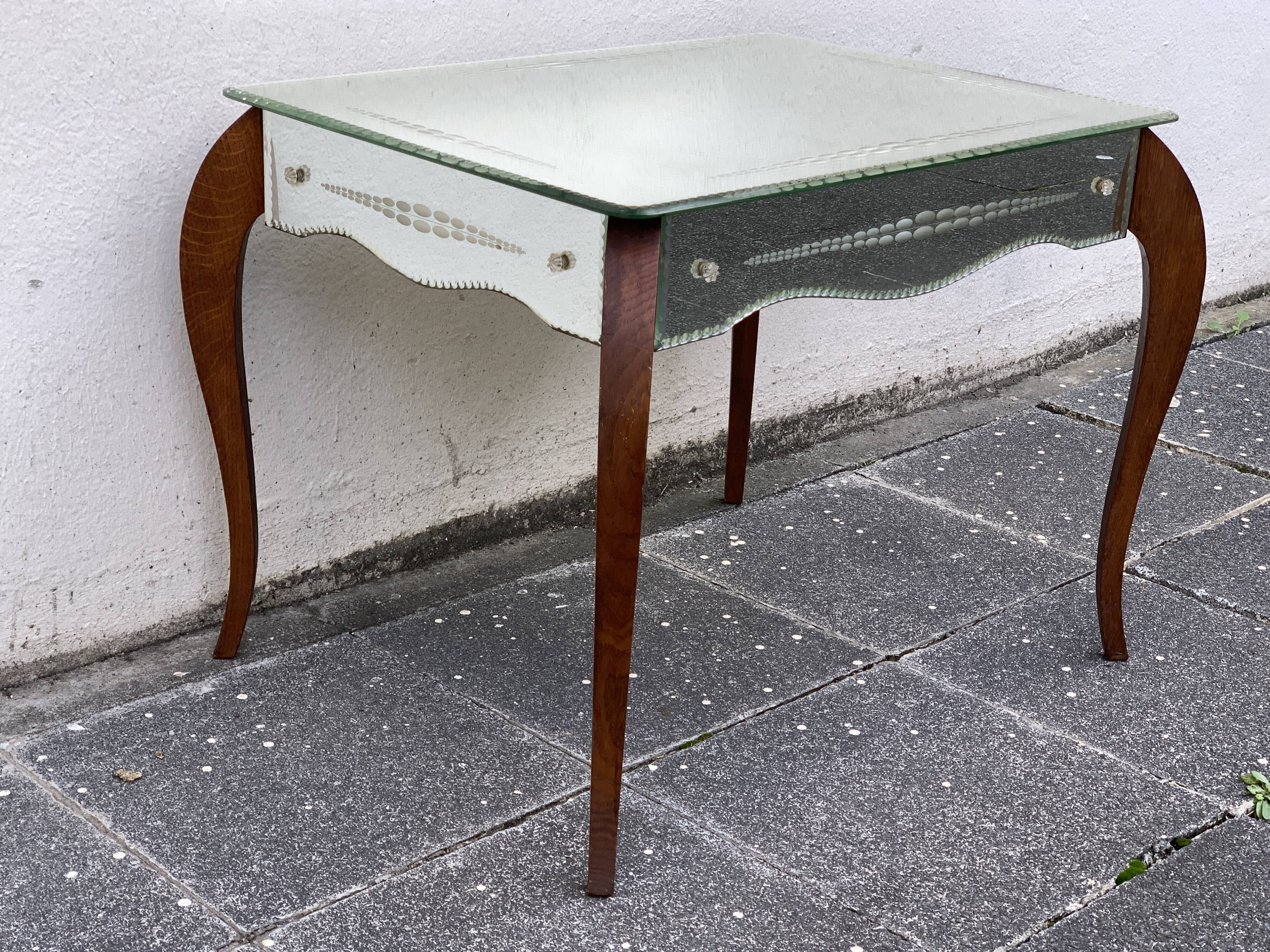 Mirror coffee table, 1950