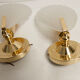 Paire d'appliques murales coquillages verre murano et laiton 1960