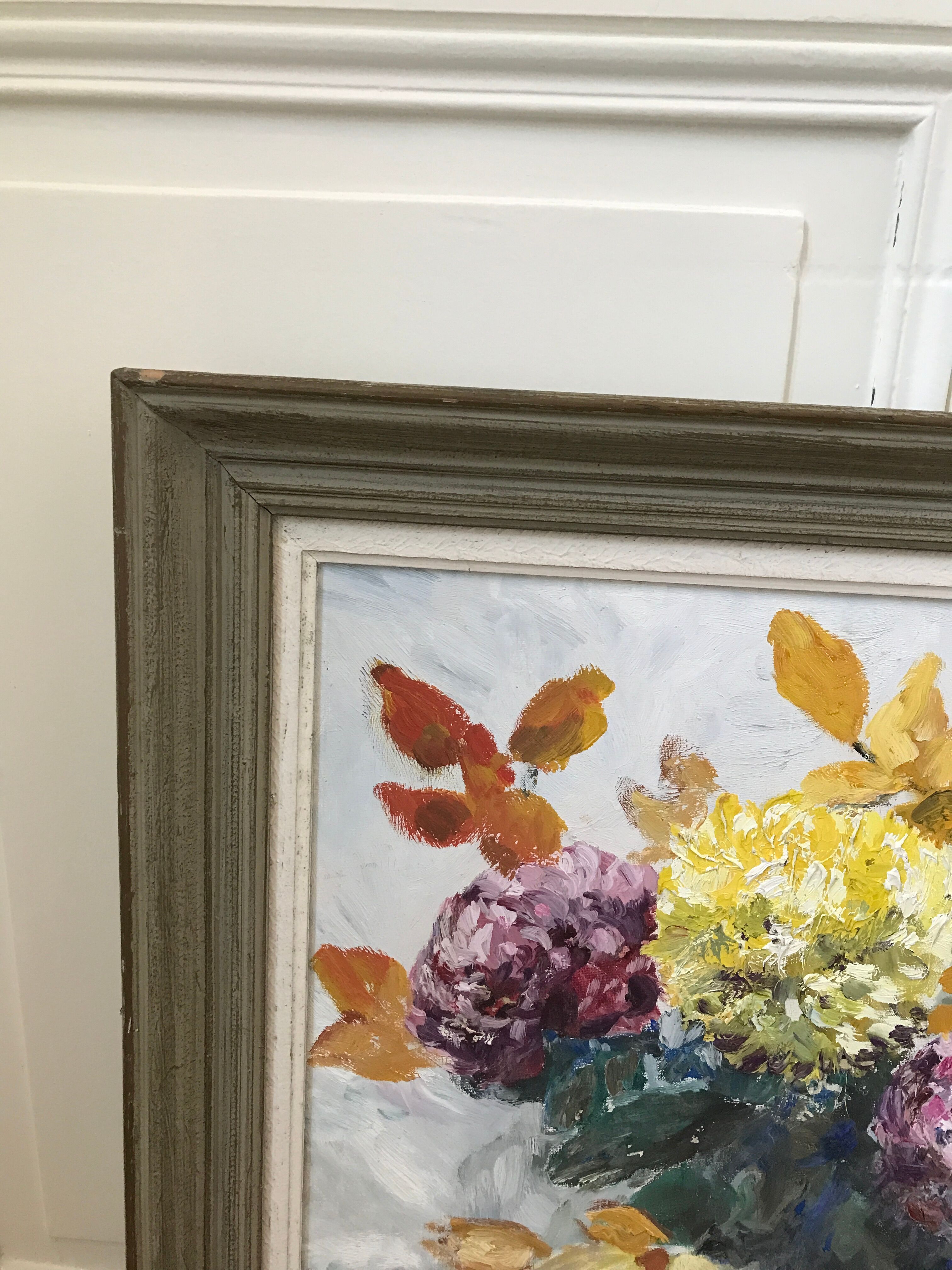 Country bouquet painting G.Dubois