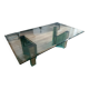 Coffee table in glass by Luigi Massoni for Galotti & Radice.