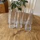 Set of 7 Ikea glass drop vases from the 90s