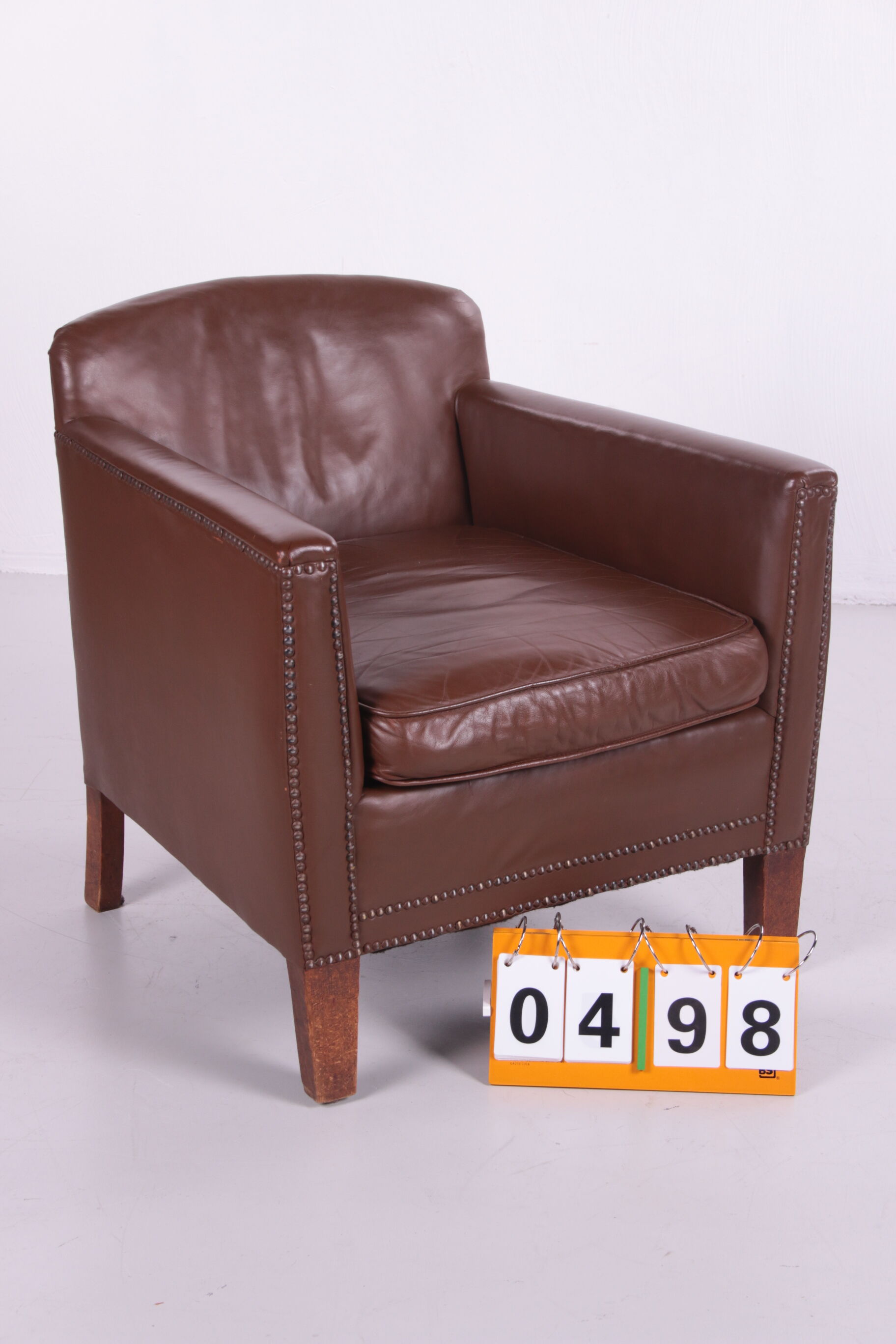 Vintage sheepskin armchair