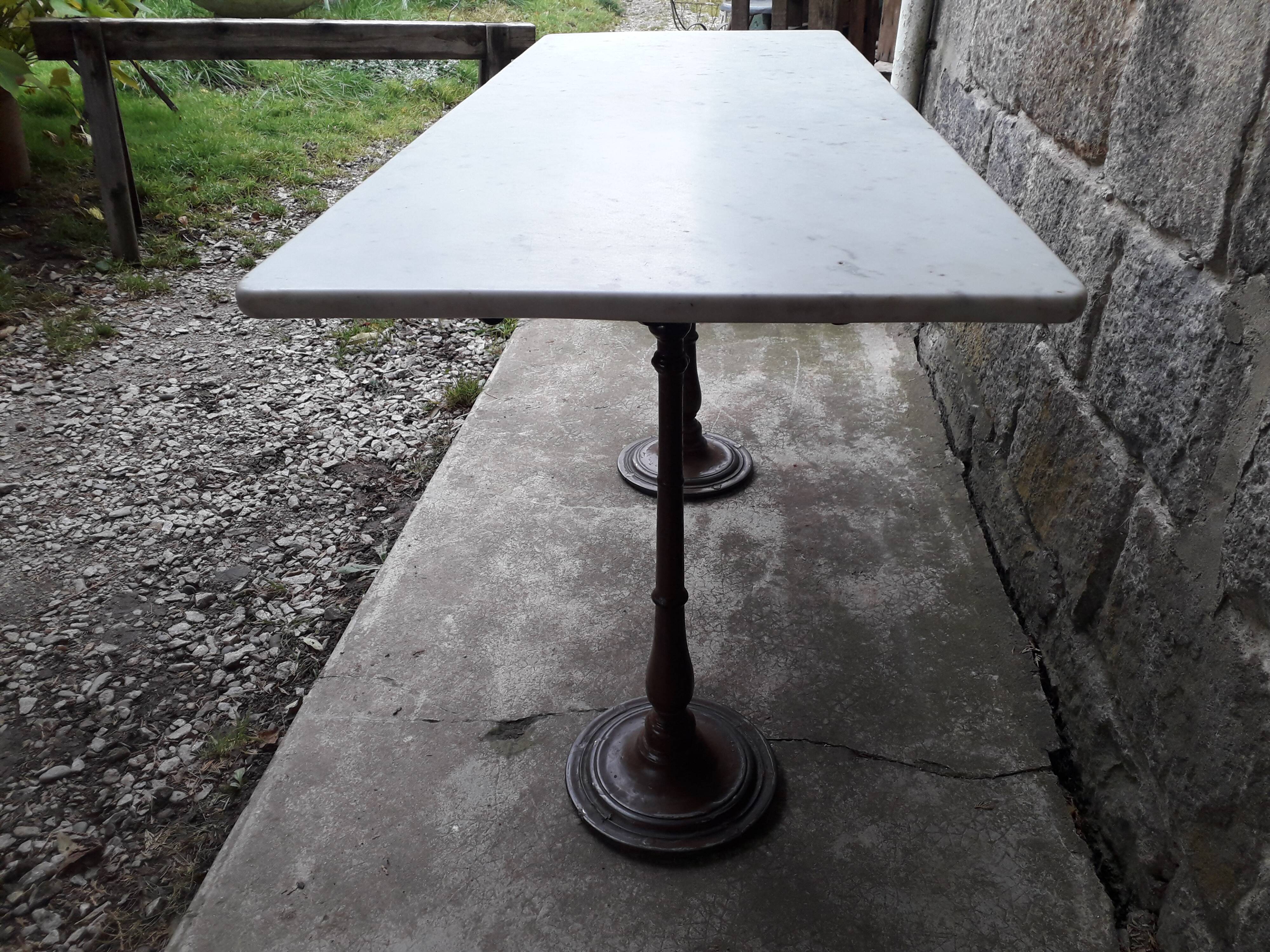 Bistro table marble top 145.5 cm