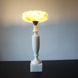 Lampe de table française Louis XVI en marbre