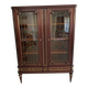 Bibliothèque en acajou vitrée