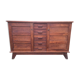 Vintage buffet René Gabriel in oak period reconstruction said of disaster victims