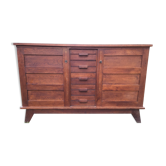 Vintage buffet René Gabriel in oak period reconstruction said of disaster victims