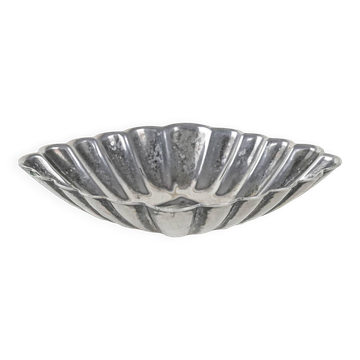 Metal platter, Italian design, 1970s, made in Italy
