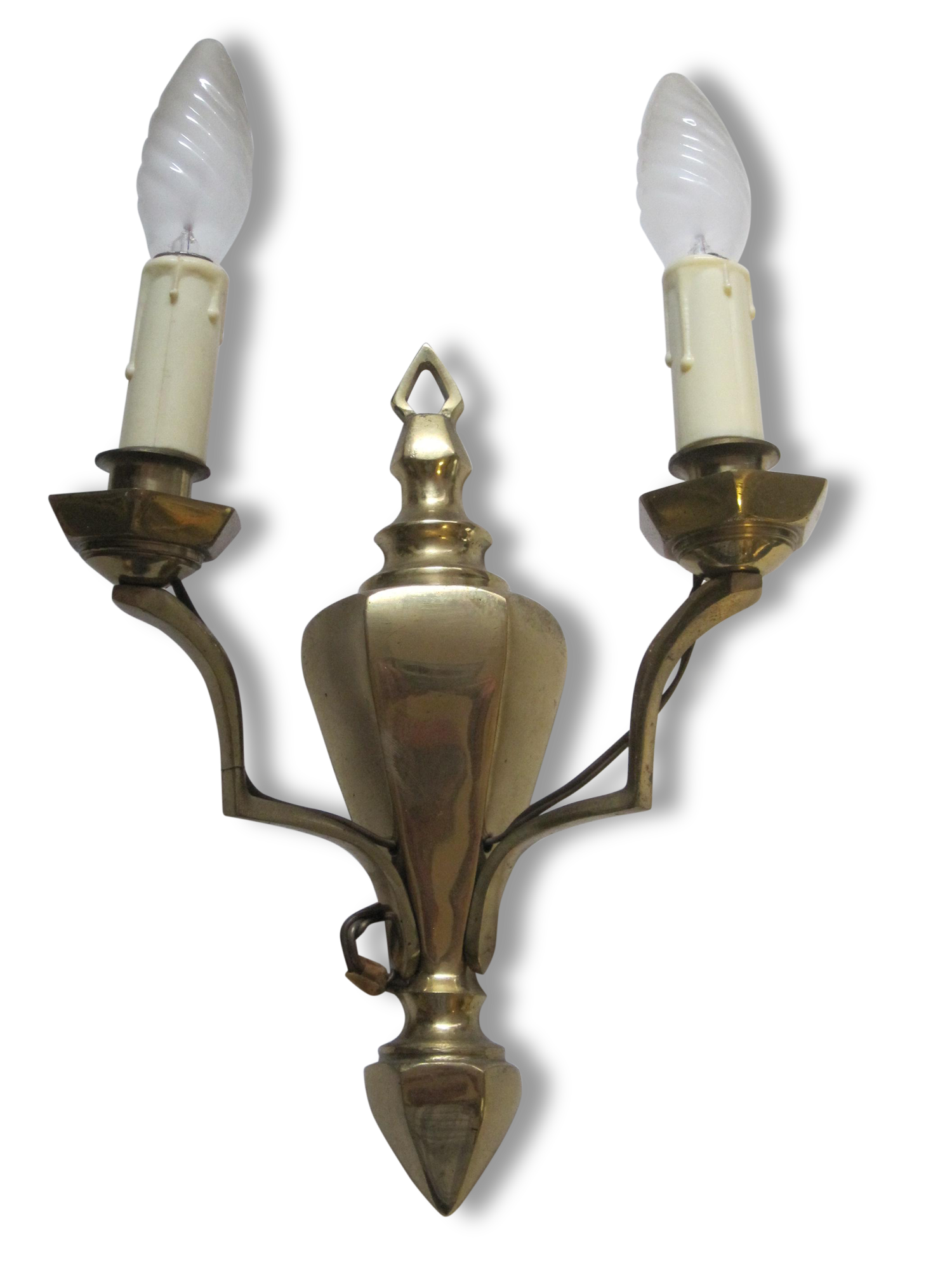 lot of 5 wall sconces bronze