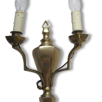 lot of 5 wall sconces bronze