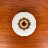 Vintage stoneware bowl with lid by Tove Rappold for Knabstrup, Denmark, 1970s.