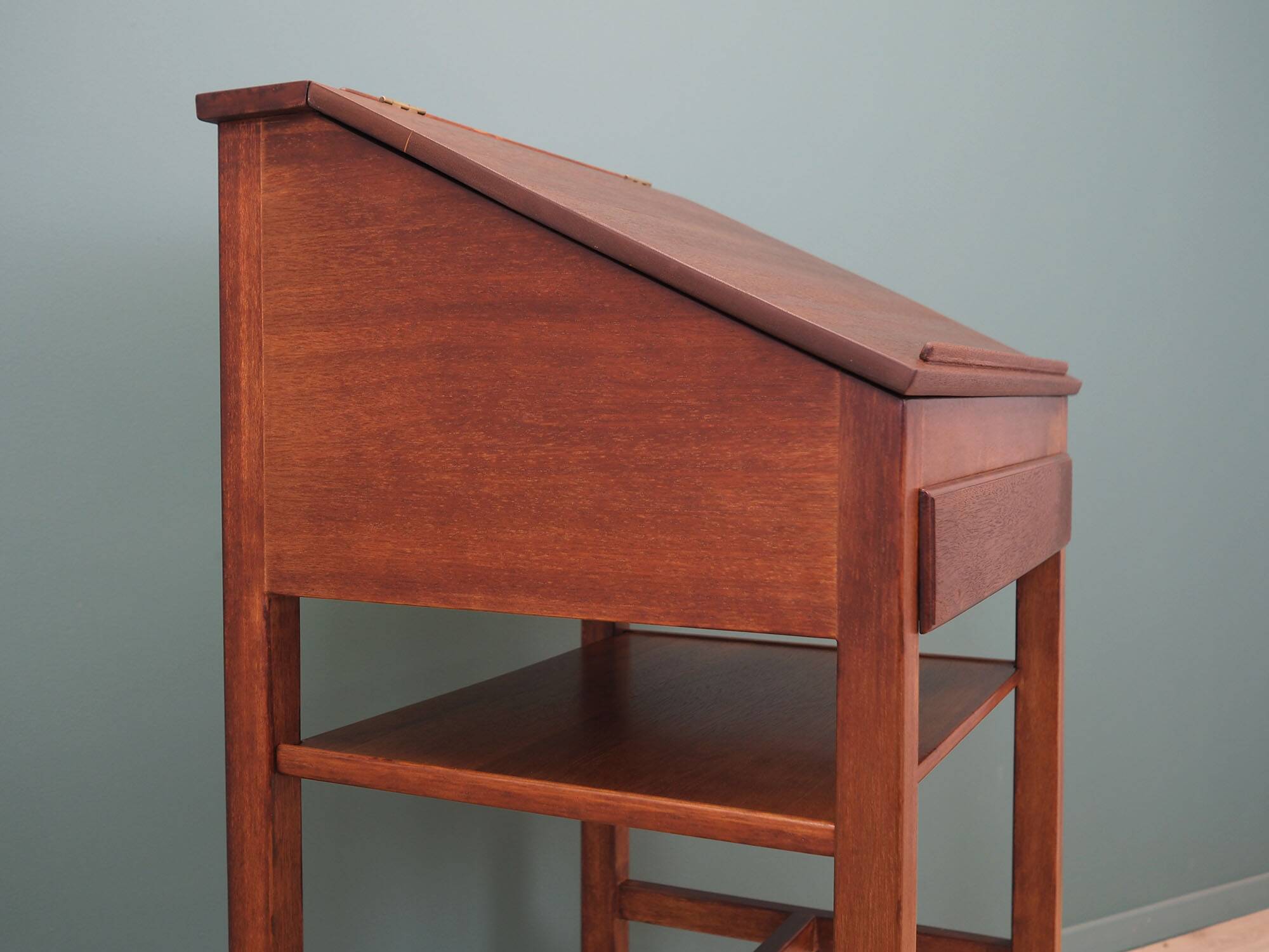 Mahogany secretary, Danish design, 1960s production: Denmark