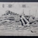 Aquarelle de Paul Decrind, 1976