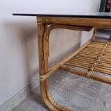 Rattan coffee table