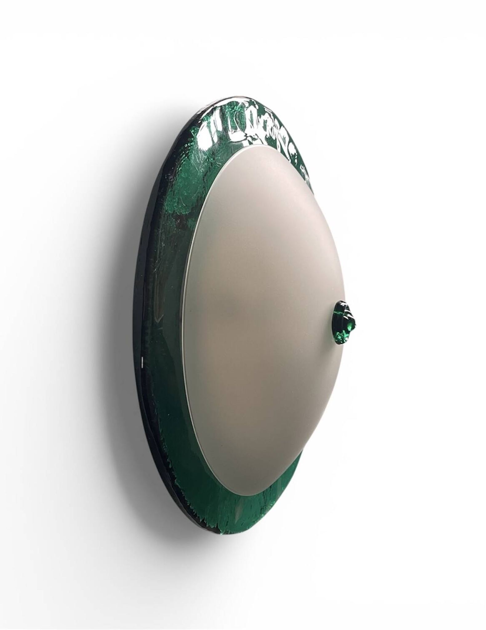 Italian design glass wall light post-modern 1980 Alberto Giberti
