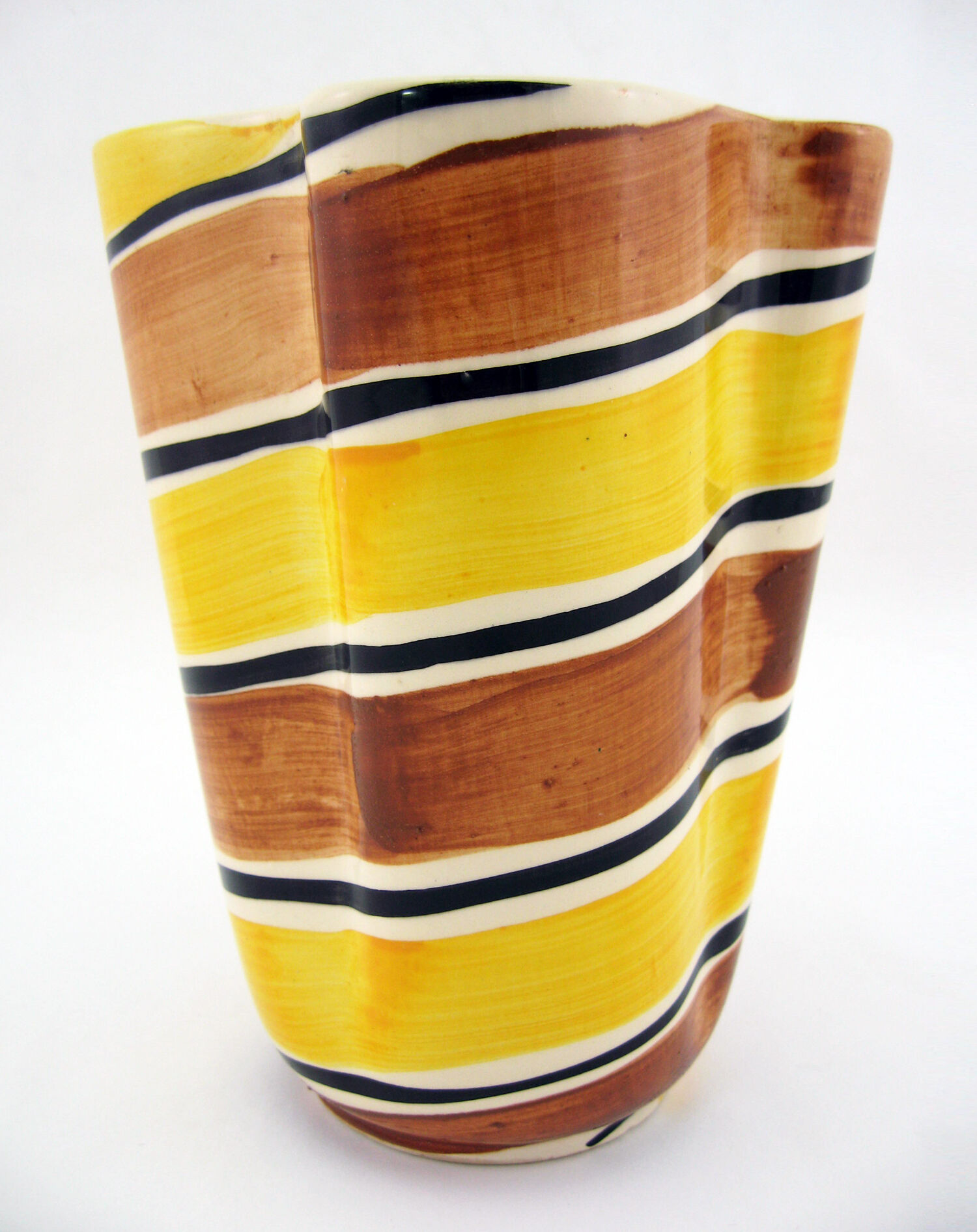 Ceramic handkerchief vase - Poët Laval France - vintage 50s