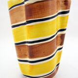 Ceramic handkerchief vase - Poët Laval France - vintage 50s