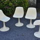 Chaises années 70 pied tulipe