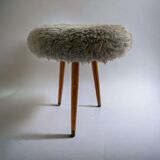 Tabouret moelleux vintage