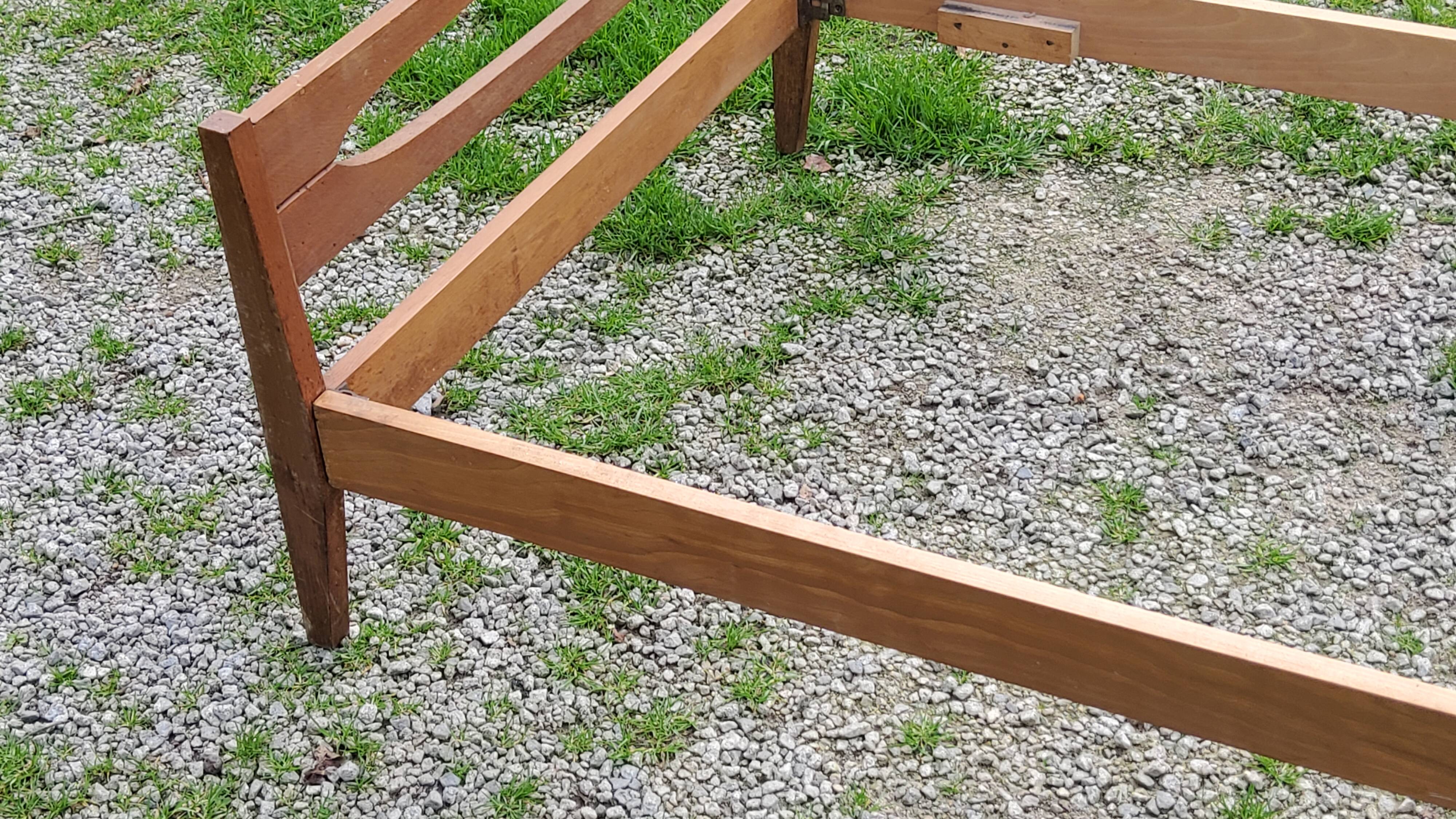 Vintage 50s oak daybed