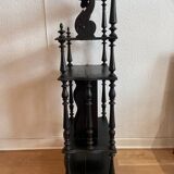 Napoleon III blackened wood music shelf
