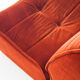 Vintage velvet lounge chair. Distributed by Cinna. France 1980s.