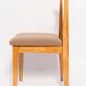 Mid-Century Bouclé Lounge Chair, Light Wood, M. Zielinski, Europe 1960s