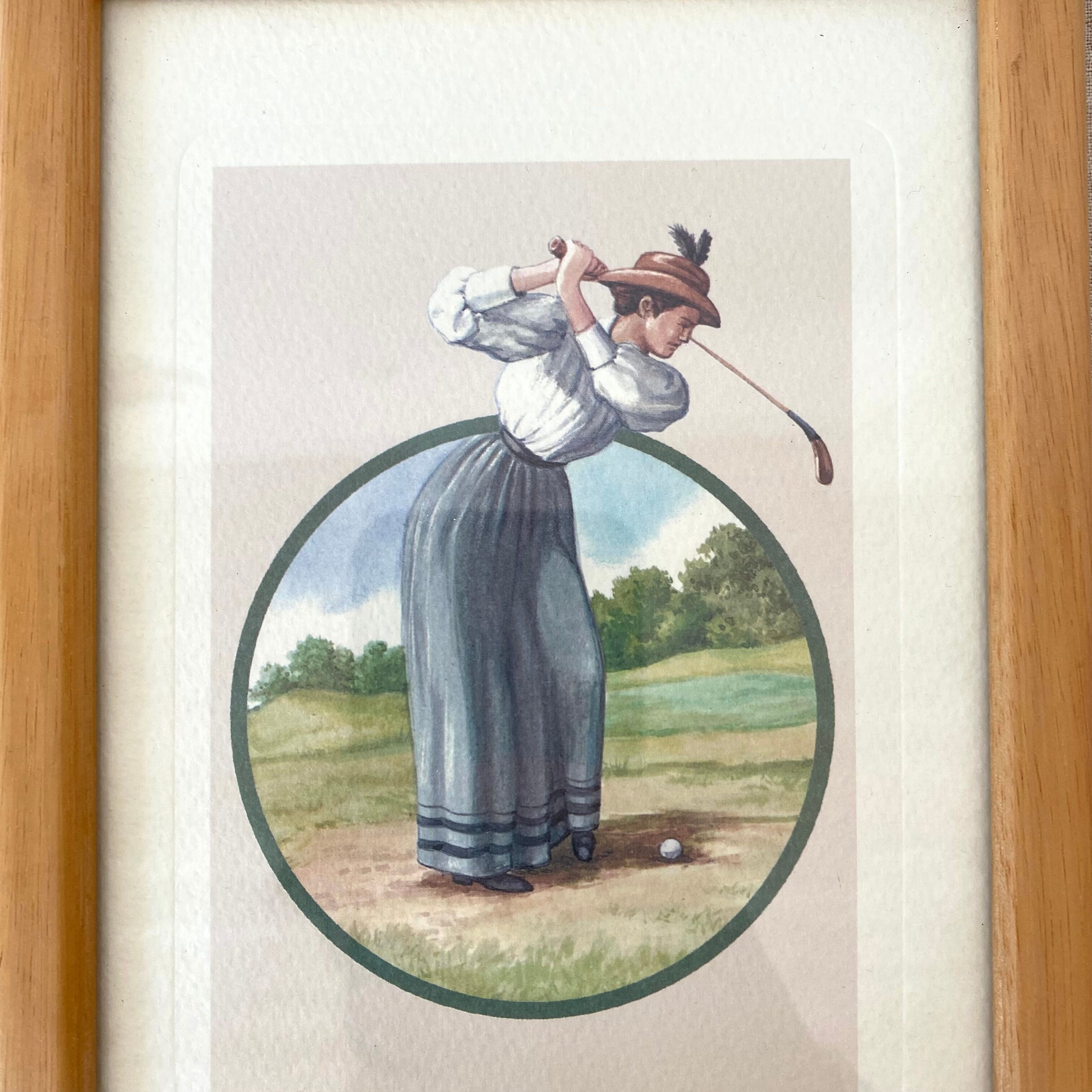 Frames 80s with golfers