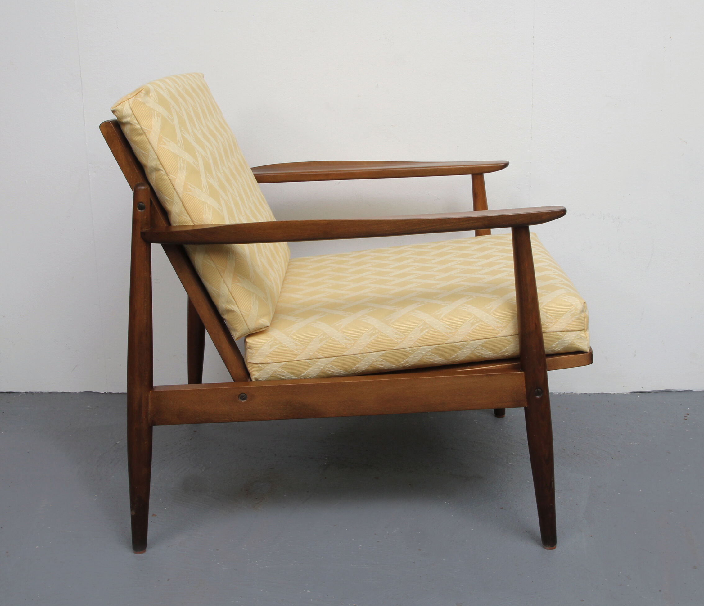 1960s armchair in yellow