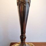 Art nouveau gilded bronze lamp signed Muller Frères