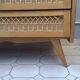 Vintage rattan dresser