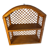 Rattan shelf