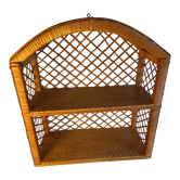 Rattan shelf