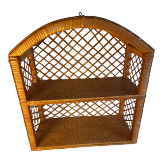 Rattan shelf