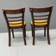 Pair of dining chairs by INTERIER n. p. Praha, wooden dining seating, 1974
