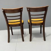 Pair of dining chairs by INTERIER n. p. Praha, wooden dining seating, 1974