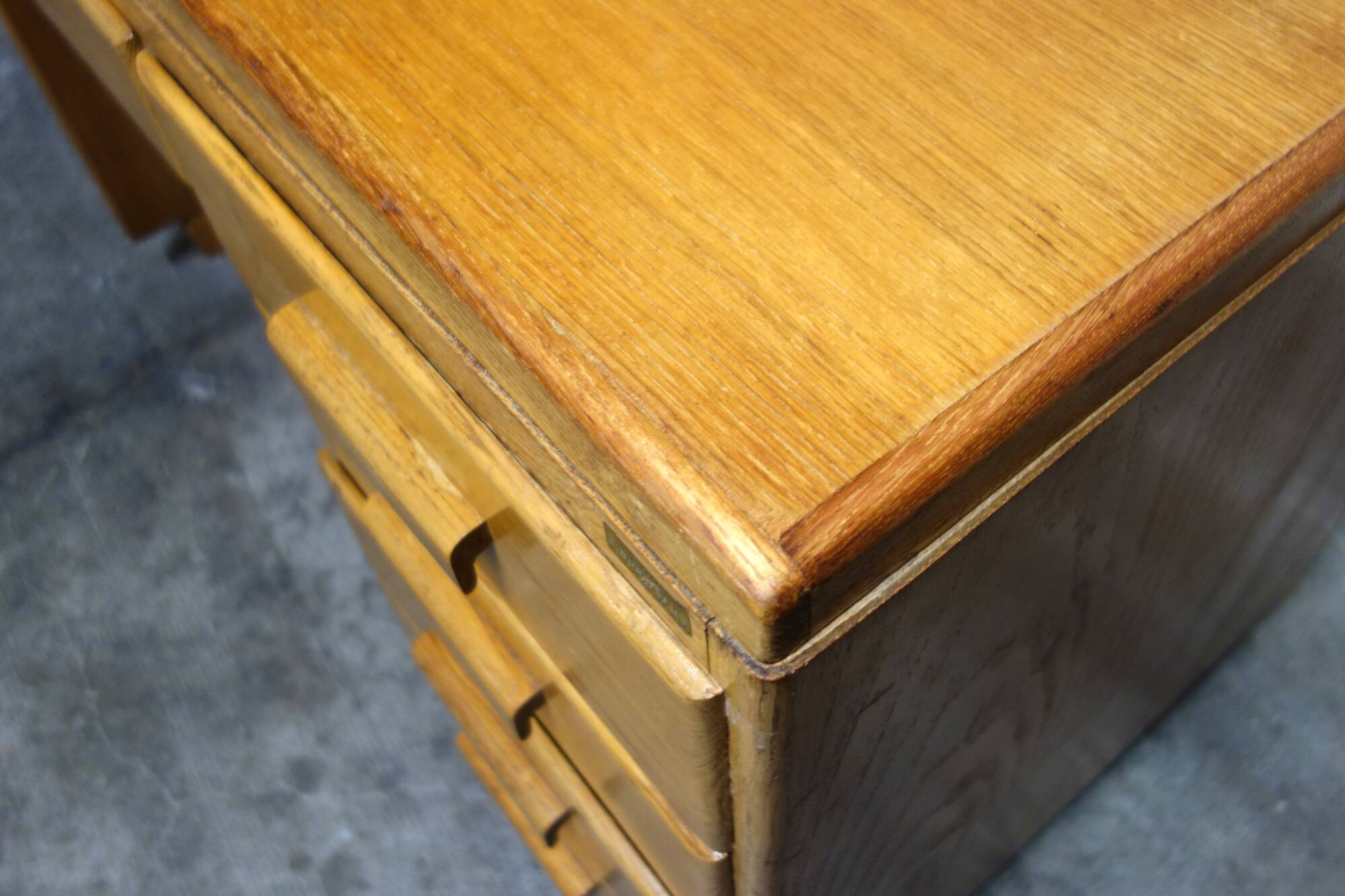 Old wooden desk from the 50s