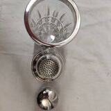 Shaker en cristal St louis & argent