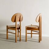 Vintage Danish Mid Century Wooden Dining chairs by Rainer Daumiller, 1970s