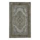 Overdyed Wool Vintage Handmade Carved Rug 172 cm x 287 cm