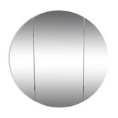 1970s wall mirror in white