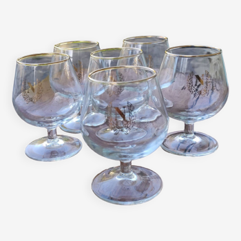 lot de 6 verres à cognac napoleon