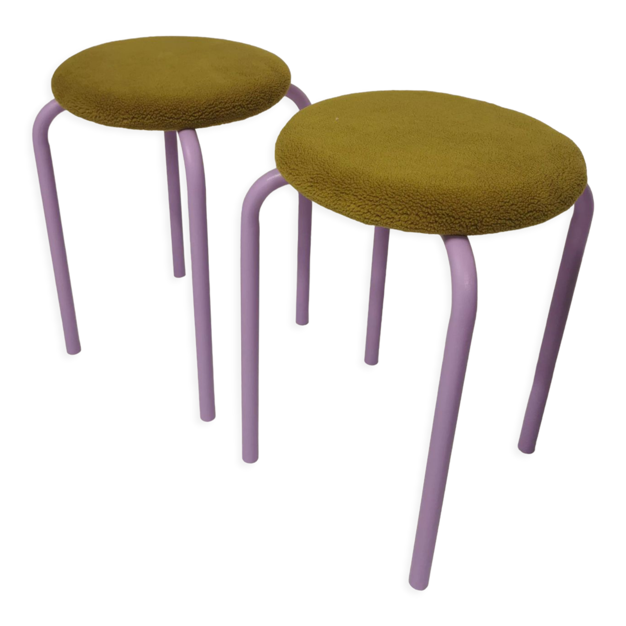 Contemporary lilac stool