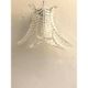 Set of Two Contemporary Italian Transparent “Felci” Murano Glass Wall Sconce