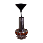 Hanging lamp chrome and glass, 1970