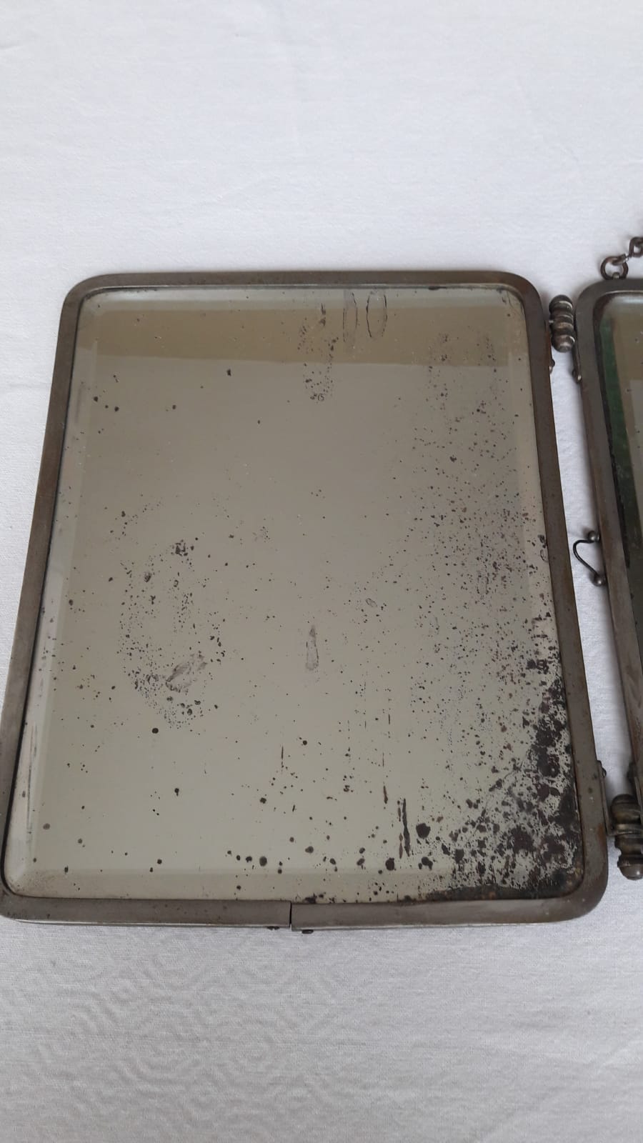 Miroir de barbier tryptique 21x27cm