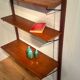 Vintage Scandinavian wall library in teak "Lisbet"