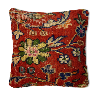 Housse de coussin de tapis turc vintage